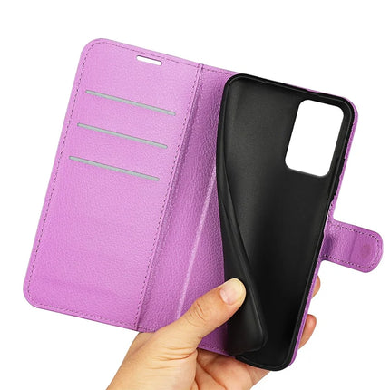 For Motorola Moto G35 5G Case Litchi Texture Shockproof Leather Wallet Phone Cover