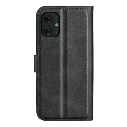 For Motorola Moto G55 5G Stand Case Anti-Scratch Calf Texture Leather Phone Cover