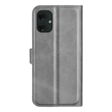 For Motorola Moto G55 5G Stand Case Anti-Scratch Calf Texture Leather Phone Cover