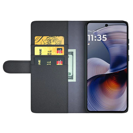 For Motorola Moto G55 5G Case Genuine Split Leather Phone Cover Wallet Card Slot