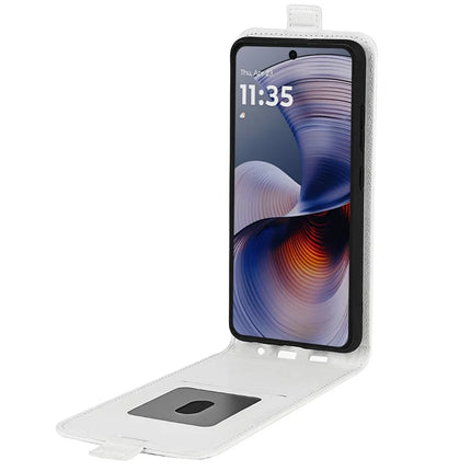 For Motorola Moto G55 5G Case with Card Slots Vertical Flip Leather Phone Cover