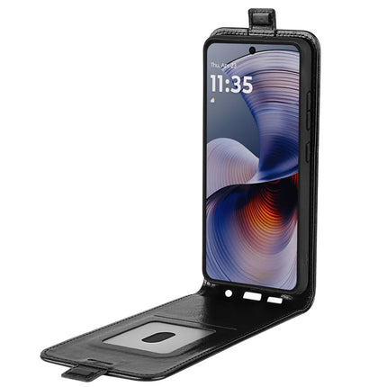 For Motorola Moto G55 5G Case with Card Slots Vertical Flip Leather Phone Cover