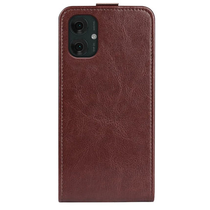 For Motorola Moto G55 5G Case with Card Slots Vertical Flip Leather Phone Cover