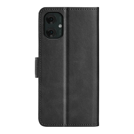 For Motorola Moto G55 5G Stand Case Calf Texture Leather Wallet Phone Cover
