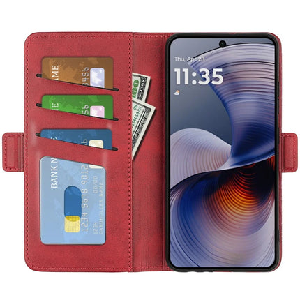 For Motorola Moto G55 5G Stand Case Calf Texture Leather Wallet Phone Cover