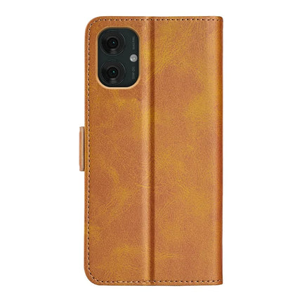 For Motorola Moto G55 5G Stand Case Calf Texture Leather Wallet Phone Cover