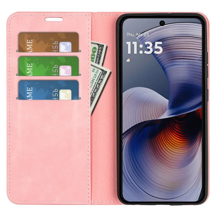 For Motorola Moto G55 5G Case Skin-Touch Leather Wallet Phone Cover