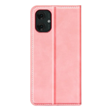 For Motorola Moto G55 5G Case Skin-Touch Leather Wallet Phone Cover