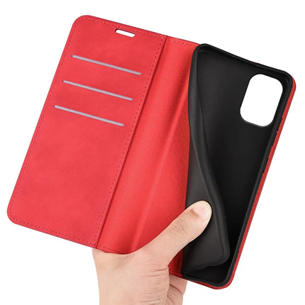 For Motorola Moto G55 5G Case Skin-Touch Leather Wallet Phone Cover
