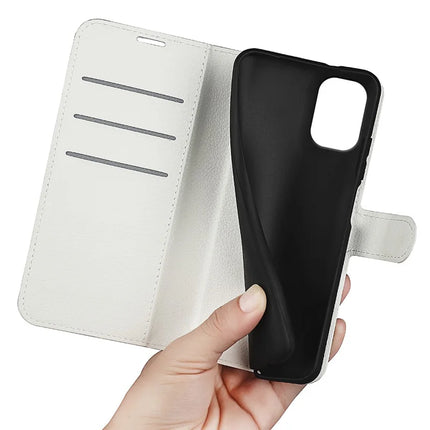 For Motorola Moto G55 5G Case Litchi Texture Shockproof Leather Wallet Phone Cover