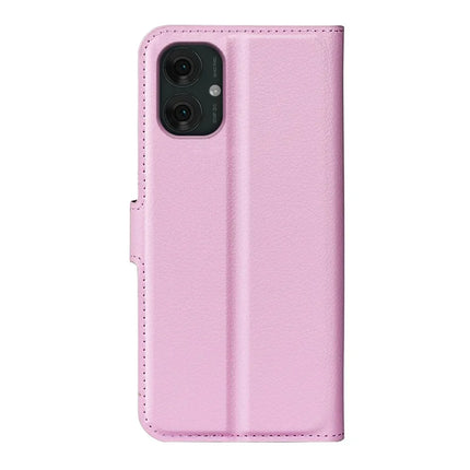 For Motorola Moto G55 5G Case Litchi Texture Shockproof Leather Wallet Phone Cover