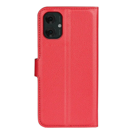 For Motorola Moto G55 5G Case Litchi Texture Shockproof Leather Wallet Phone Cover
