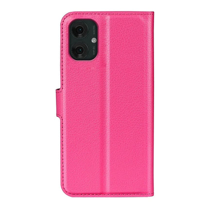 For Motorola Moto G55 5G Case Litchi Texture Shockproof Leather Wallet Phone Cover