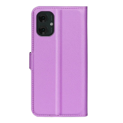 For Motorola Moto G55 5G Case Litchi Texture Shockproof Leather Wallet Phone Cover