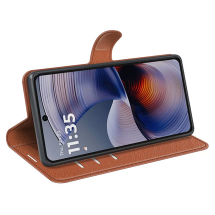 For Motorola Moto G55 5G Case Litchi Texture Shockproof Leather Wallet Phone Cover