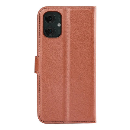 For Motorola Moto G55 5G Case Litchi Texture Shockproof Leather Wallet Phone Cover