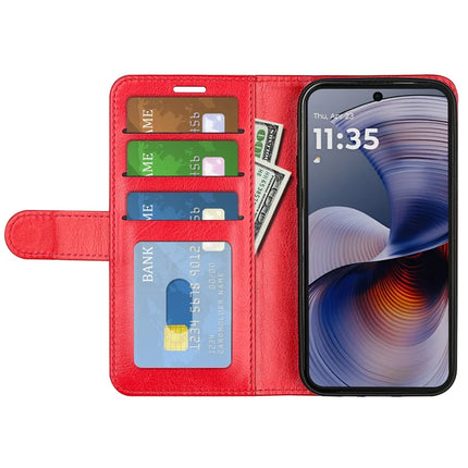 For Motorola Moto G55 5G Wallet Case Crazy Horse Texture Stand Leather Phone Cover