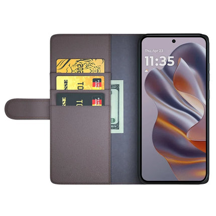 For Motorola Edge 50 Neo 5G / Moto S50 5G / Thinkphone 25 5G Case Genuine Split Leather Phone Cover Wallet Card Slot