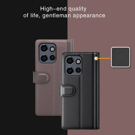 For Motorola Edge 50 Neo 5G / Moto S50 5G / Thinkphone 25 5G Case Genuine Split Leather Phone Cover Wallet Card Slot