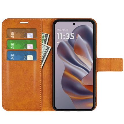 For Motorola Edge 50 Neo 5G / Moto S50 5G / Thinkphone 25 5G Stand Case Anti-Scratch Calf Texture Leather Phone Cover