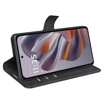 For Motorola Edge 50 Neo 5G / Moto S50 5G / Thinkphone 25 5G Stand Case Anti-Scratch Calf Texture Leather Phone Cover