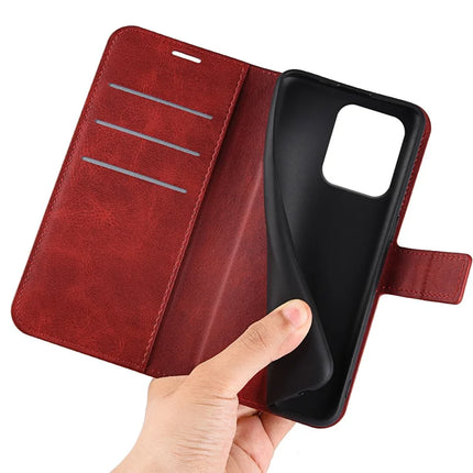 For Motorola Edge 50 Neo 5G / Moto S50 5G / Thinkphone 25 5G Stand Case Anti-Scratch Calf Texture Leather Phone Cover