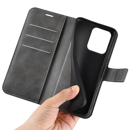 For Motorola Edge 50 Neo 5G / Moto S50 5G / Thinkphone 25 5G Stand Case Anti-Scratch Calf Texture Leather Phone Cover