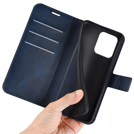 For Motorola Edge 50 Neo 5G / Moto S50 5G / Thinkphone 25 5G Stand Case Anti-Scratch Calf Texture Leather Phone Cover