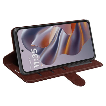 For Motorola Edge 50 Neo 5G / Moto S50 5G / Thinkphone 25 5G Wallet Case Crazy Horse Texture Stand Leather Phone Cover