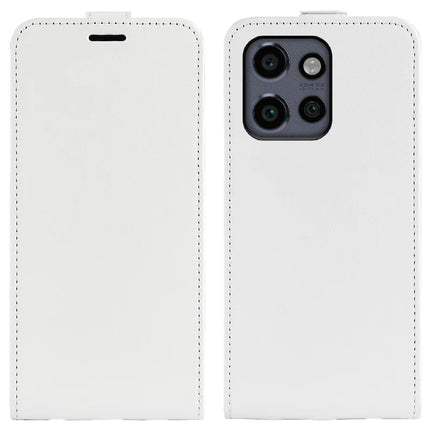 For Motorola Edge 50 Neo 5G / Moto S50 5G / Thinkphone 25 5G Case with Card Slots Vertical Flip Leather Phone Cover - White
