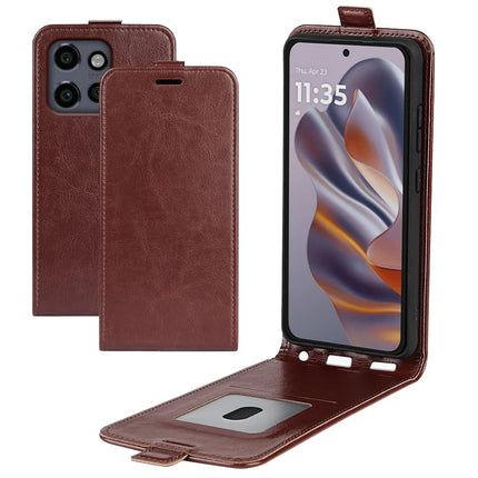 For Motorola Edge 50 Neo 5G / Moto S50 5G / Thinkphone 25 5G Case with Card Slots Vertical Flip Leather Phone Cover