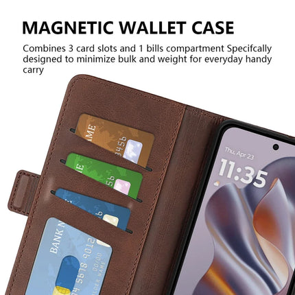 For Motorola Edge 50 Neo 5G / Moto S50 5G / Thinkphone 25 5G Stand Case Calf Texture Leather Wallet Phone Cover