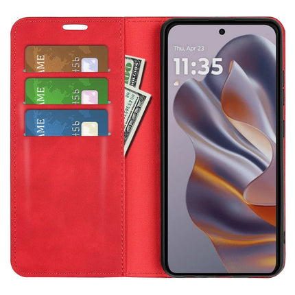 For Motorola Edge 50 Neo 5G / Moto S50 5G / Thinkphone 25 5G Case Skin-Touch Leather Wallet Phone Cover