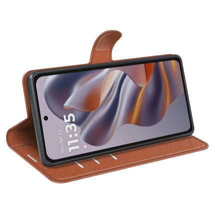 For Motorola Edge 50 Neo 5G / Moto S50 5G / Thinkphone 25 5G Case Litchi Texture Shockproof Leather Wallet Phone Cover
