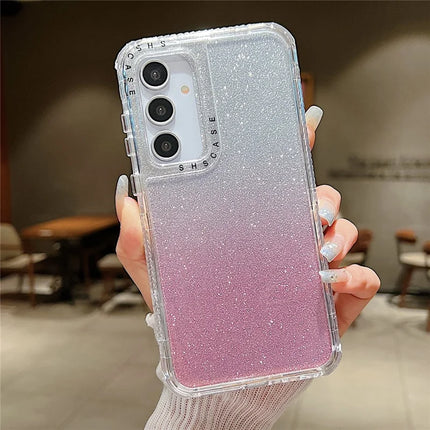 For Samsung Galaxy A55 5G Case Glitter Design PC+TPU Shockproof Phone Cover