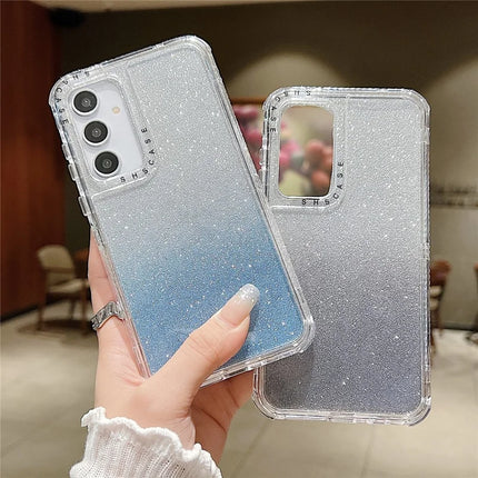 For Samsung Galaxy A55 5G Case Glitter Design PC+TPU Shockproof Phone Cover