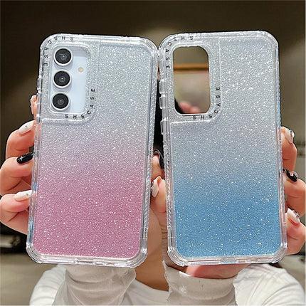 For Samsung Galaxy A55 5G Case Glitter Design PC+TPU Shockproof Phone Cover