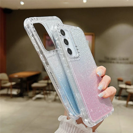 For Samsung Galaxy A55 5G Case Glitter Design PC+TPU Shockproof Phone Cover