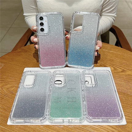 For Samsung Galaxy A55 5G Case Glitter Design PC+TPU Shockproof Phone Cover