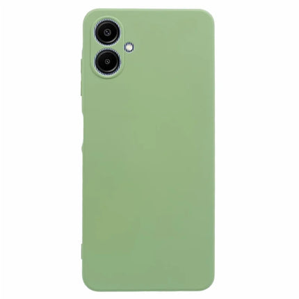 For Samsung Galaxy A06 Case TPU Back Soft Anti-Scratch Fiber Lining Phone Cover - Matcha Green