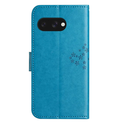 For Google Pixel 9a Case PU Leather Owl Tree Imprinted Wallet Phone Cover