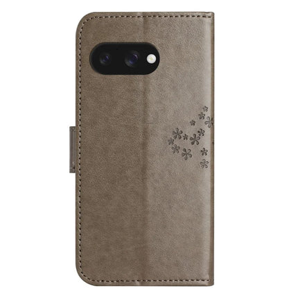 For Google Pixel 9a Case PU Leather Owl Tree Imprinted Wallet Phone Cover