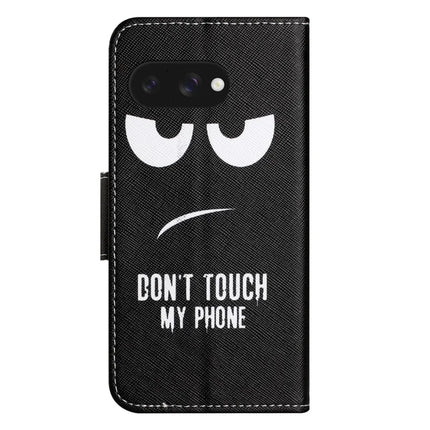 For Google Pixel 9a Leather Case Pattern Printing Cross Texture Phone Cover