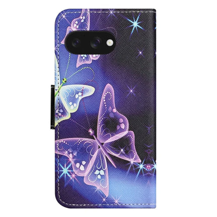 For Google Pixel 9a Leather Case Pattern Printing Cross Texture Phone Cover