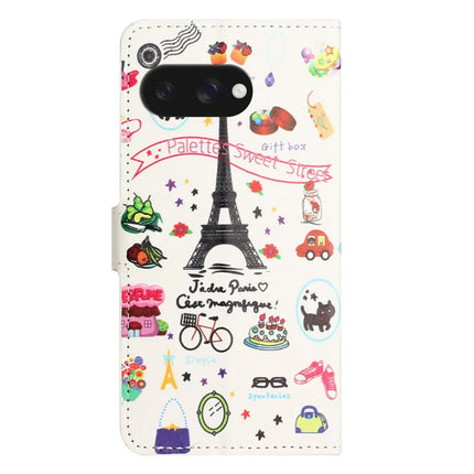 For Google Pixel 9a Case Pattern Print PU Leather Wallet Phone Cover
