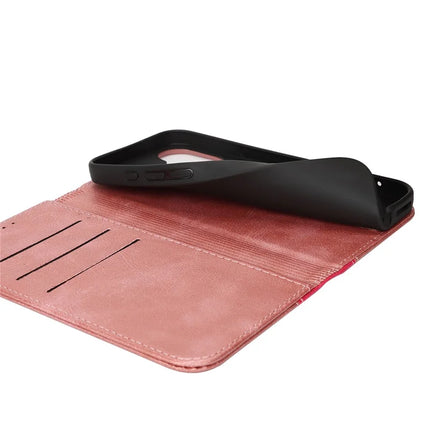 For iPhone 16 Plus Case Calf Texture 3 Card Slots Color Splicing Leather Phone Cover