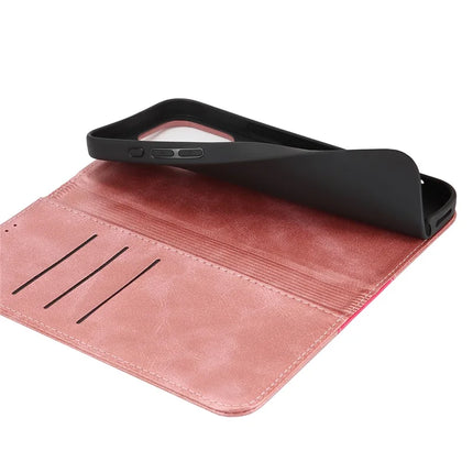 For iPhone 16 Pro Case Calf Texture 3 Card Slots Color Splicing Leather Phone Cover