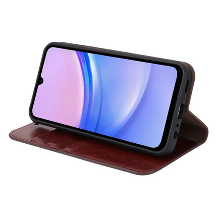 For Samsung Galaxy A16 5G / 4G Case Crazy Horse Texture Split Leather Wallet Phone Cover
