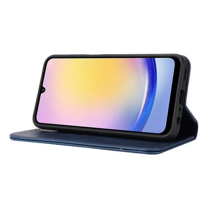 For Samsung Galaxy A16 5G / 4G Case PU Leather Calf Textured Magnetic Closing Smart Phone Cover