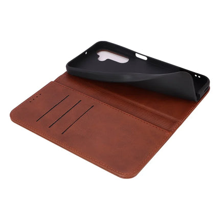 For Samsung Galaxy A16 5G / 4G Case PU Leather Calf Textured Magnetic Closing Smart Phone Cover
